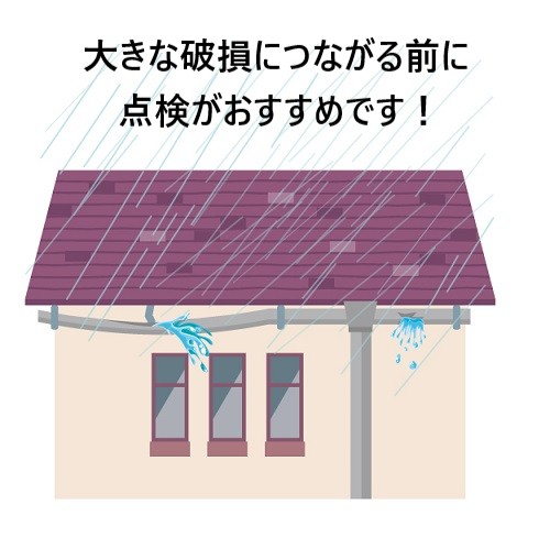 雨樋詰まり　雨漏り　堺市
